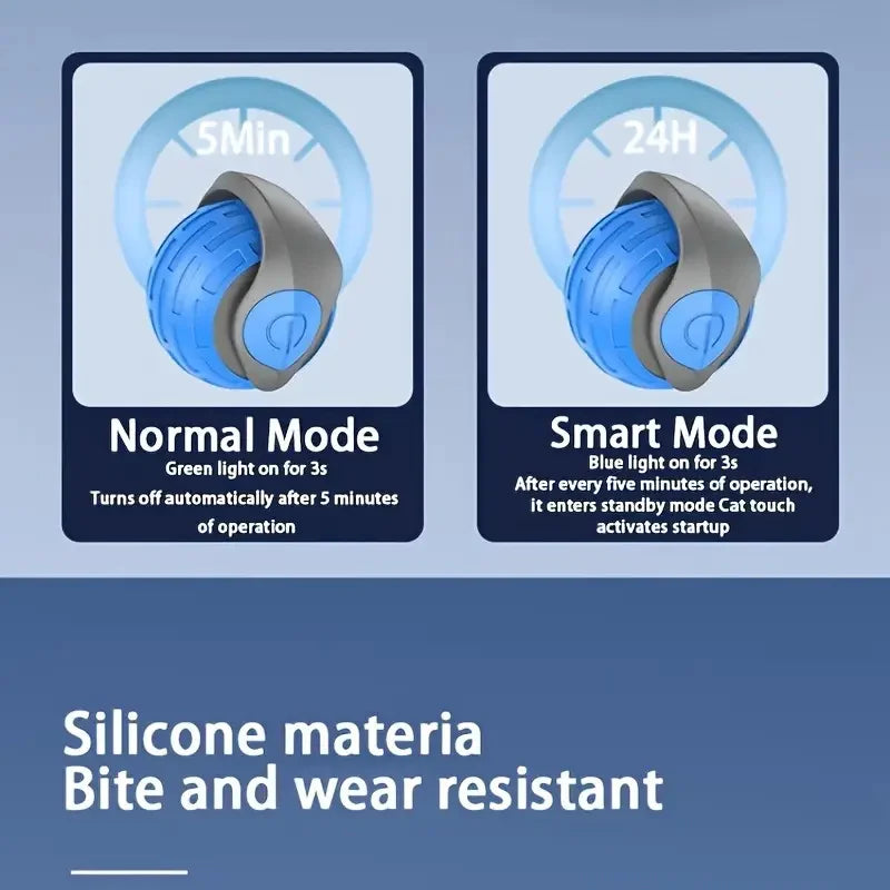 Smart Cat Toys Ball Automatic Interactive Pet Electric Rolling Teaser USB Rechargeable Kitty Moving Bouncing Ball Christmas Gift